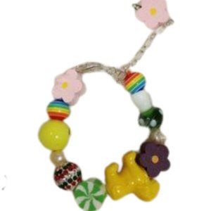 Custom Little Girls Colorful Happy Face Pearl Bracelet PRICE BREAK 11/17/23